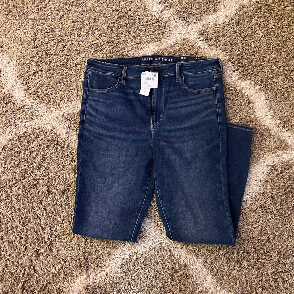 American Eagle Navy Blue Women's Skinny Jeans/jeggings. Brand new! 18 Long